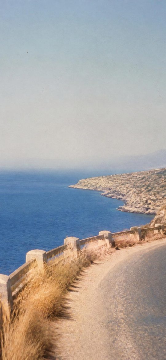 Coast Road, Noon — a Euro Summer phone wallpaper of a coast road at midday