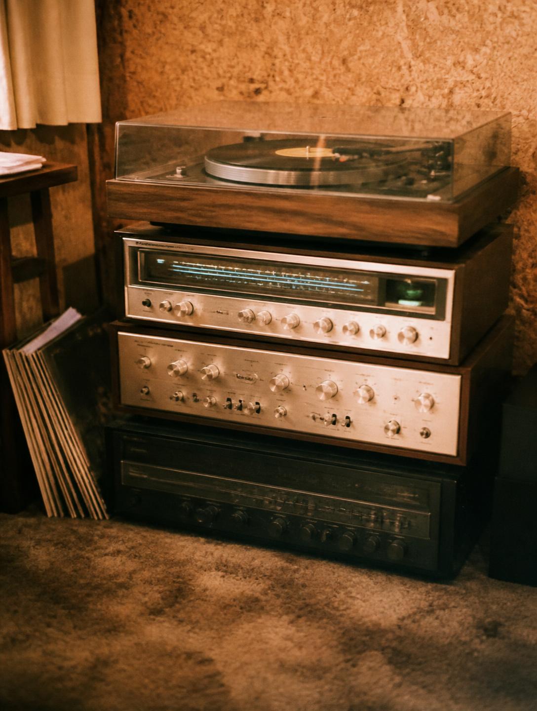 Lo-Fi Home — Quiet rooms and hi-fi stacks.