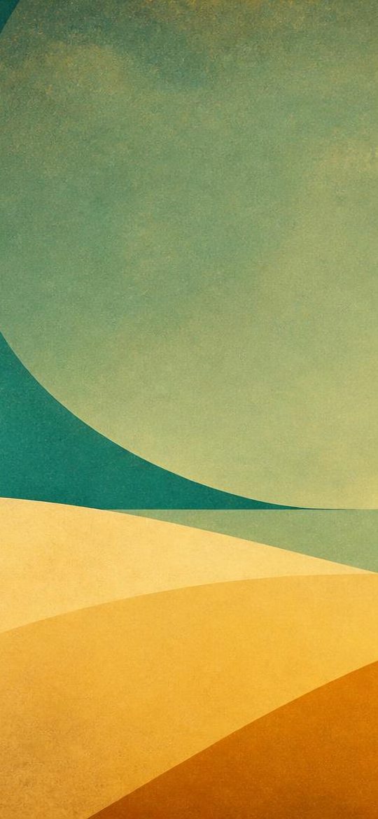 Teal Curve — phone wallpaper